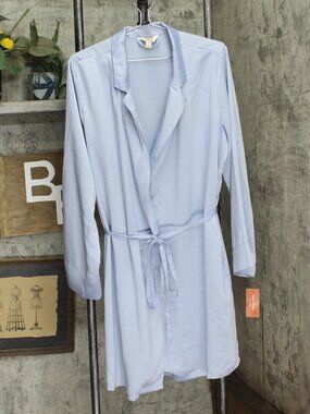 Blue State Of Day Silk Touch Self Tie Robe 100180215Ms Eventide Xl Sz XL